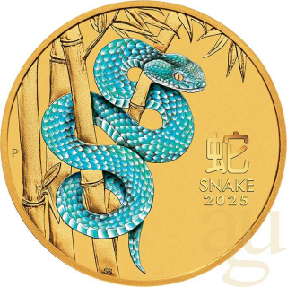 Lunár 2025 Had 1/10 oz farebný