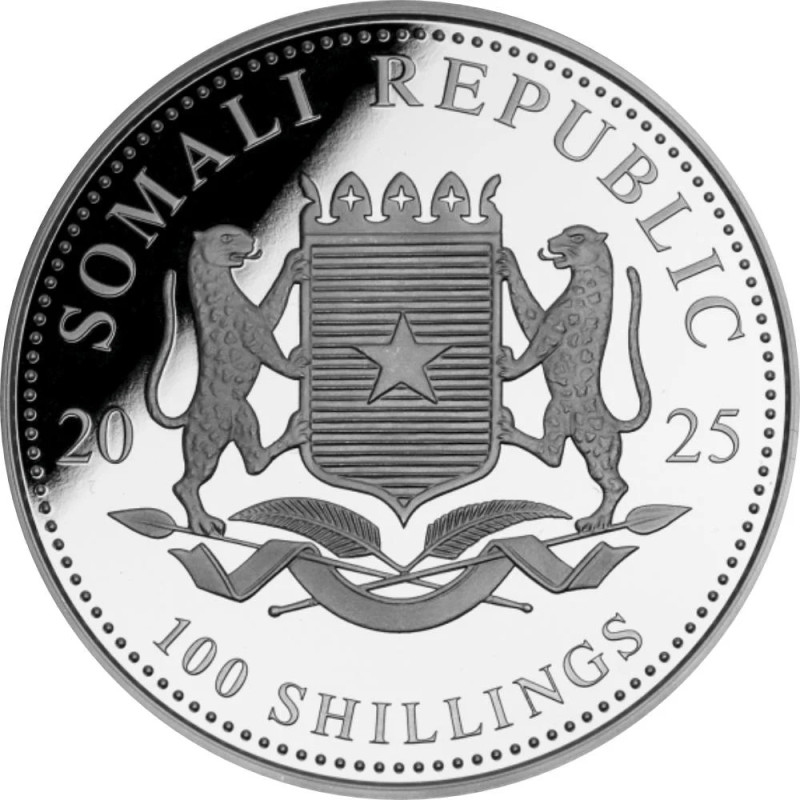 Silver African Wildlife Leopard 2025 1 oz