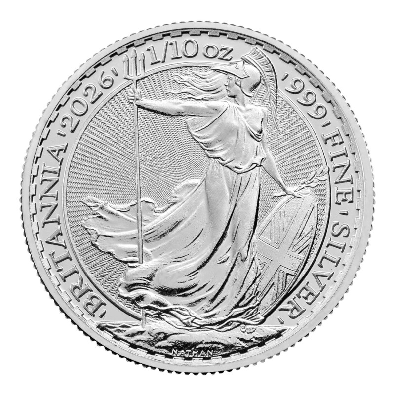 Silver Británia 1/10 oz  celá tuba Tuba 